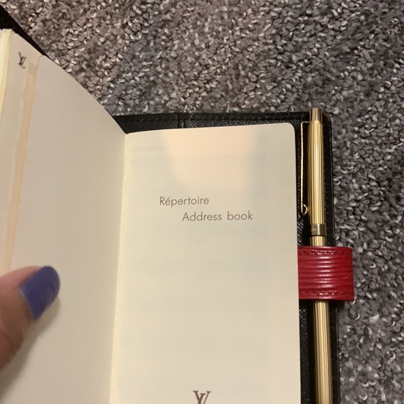 Louis Vuitton Authentic PM Agenda with 5 LV inserts & address book+ Golden Pen! - Picture 14 of 16